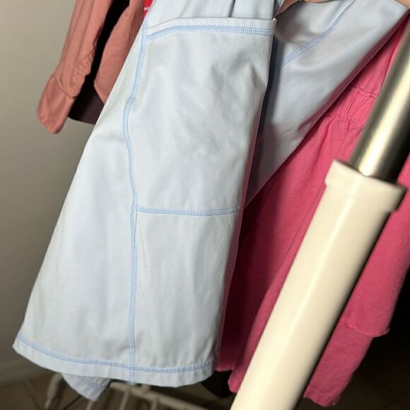 Sweaty Betty Sky Blue Power Activewear Dress With Built In Bike Shorts - Picture 8 of 14